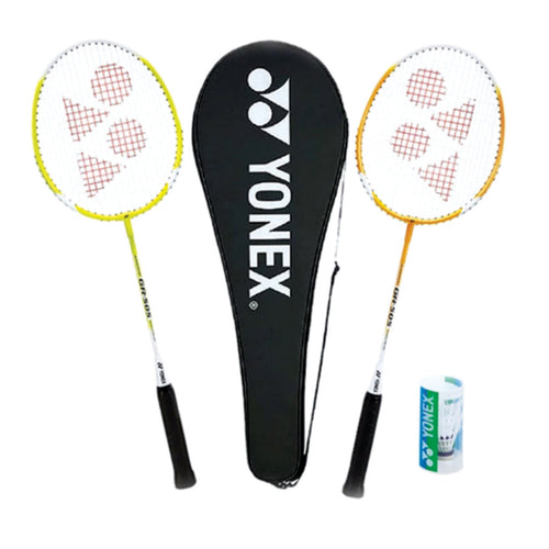 Yonex GR-505 Badminton Racket Set | 2 Rackets 2 Shuttlecock