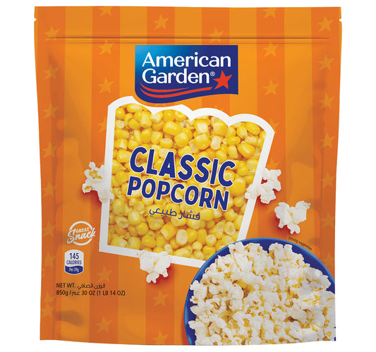American Garden Classic Popcorn Kernels Gluten Free 850 g
