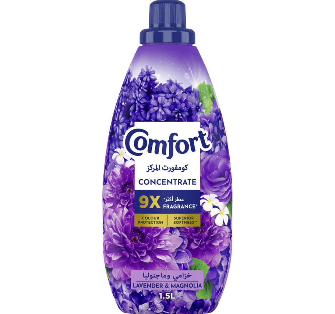 Comfort Concentrate Fabric Softener Lavender & Magnolia 9x fragrance 1.5 Litres