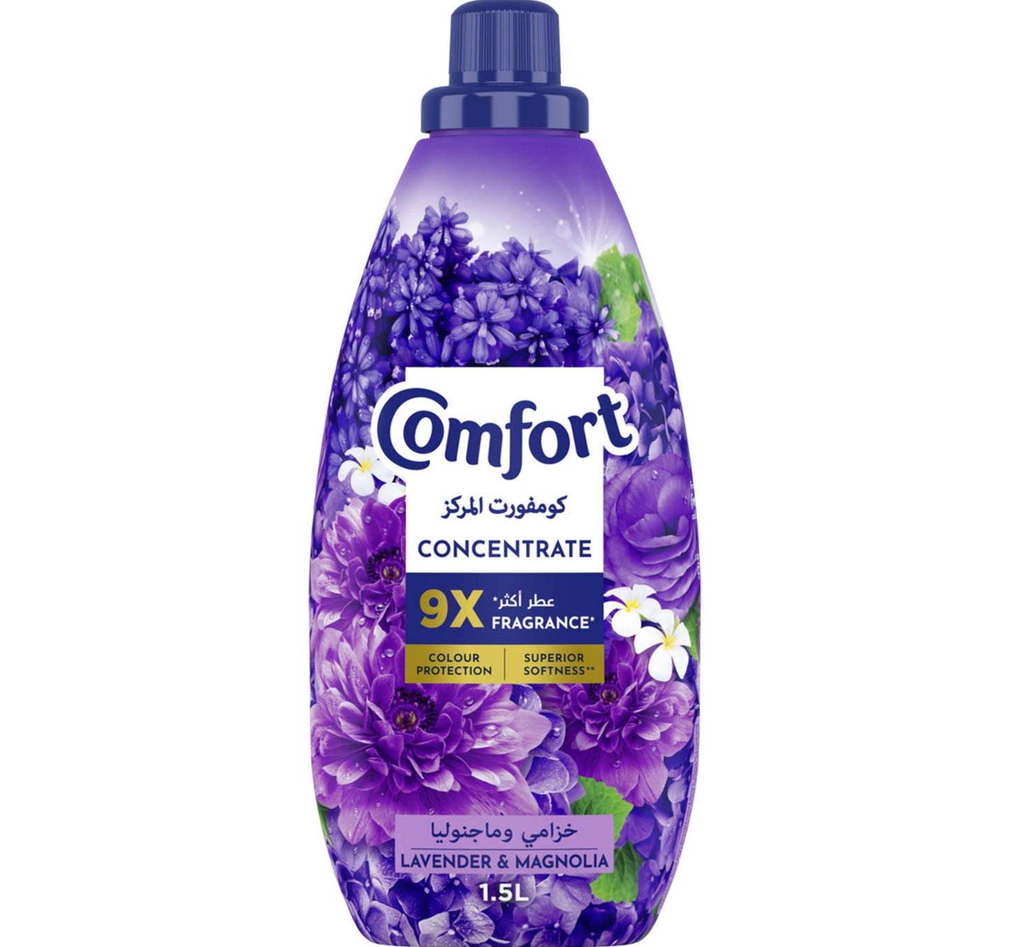 Comfort Concentrate Fabric Softener Lavender & Magnolia 9x fragrance 1.5 Litres
