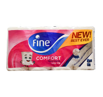 Fine Comfort Toilet Roll 2ply 8 x 180 Sheets