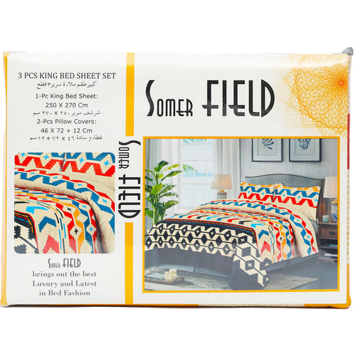 Somer Field Bed Sheet Set 250 x 270cm Assorted