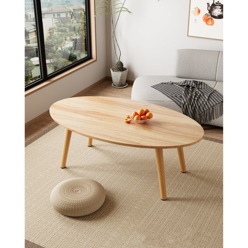 Golden Wheat Tea Table, 120cm, Wooden