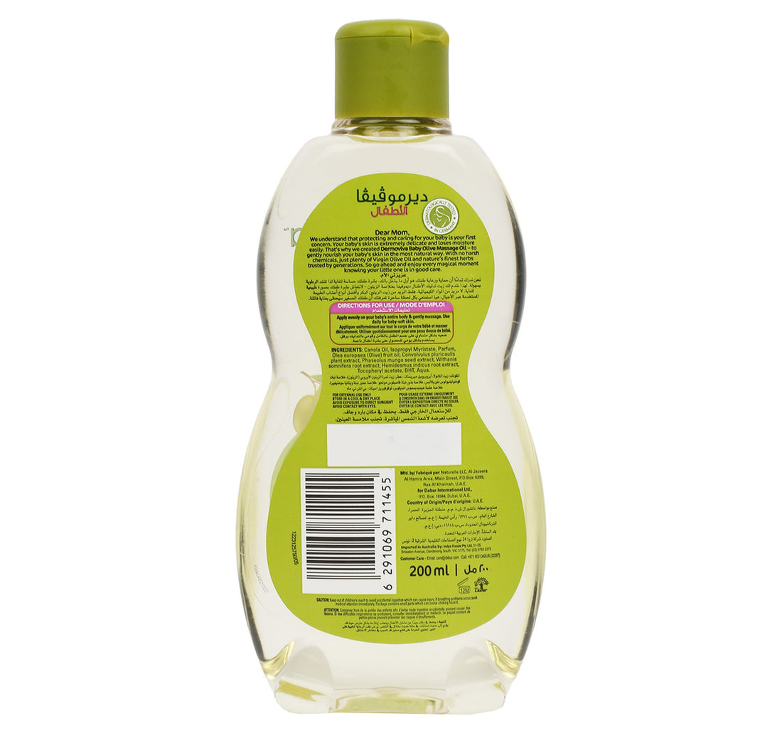 Dabur Dermoviva Baby Massage Olive Oil 200 ml