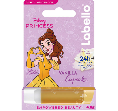 Labello Disney Princess Belle Lip Balm for Kids Vanilla Cupcake Flavor 4.8 g