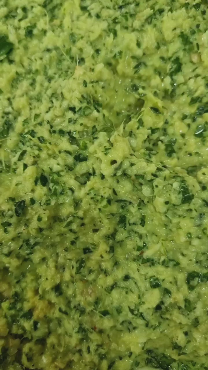 Garlic paste with herbs