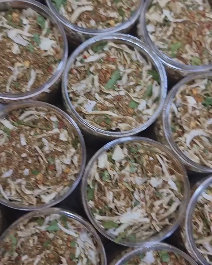 البصل مع بهارات الخضار