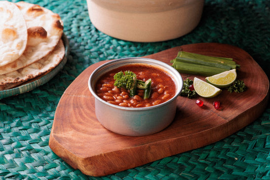 White beans with red sauce